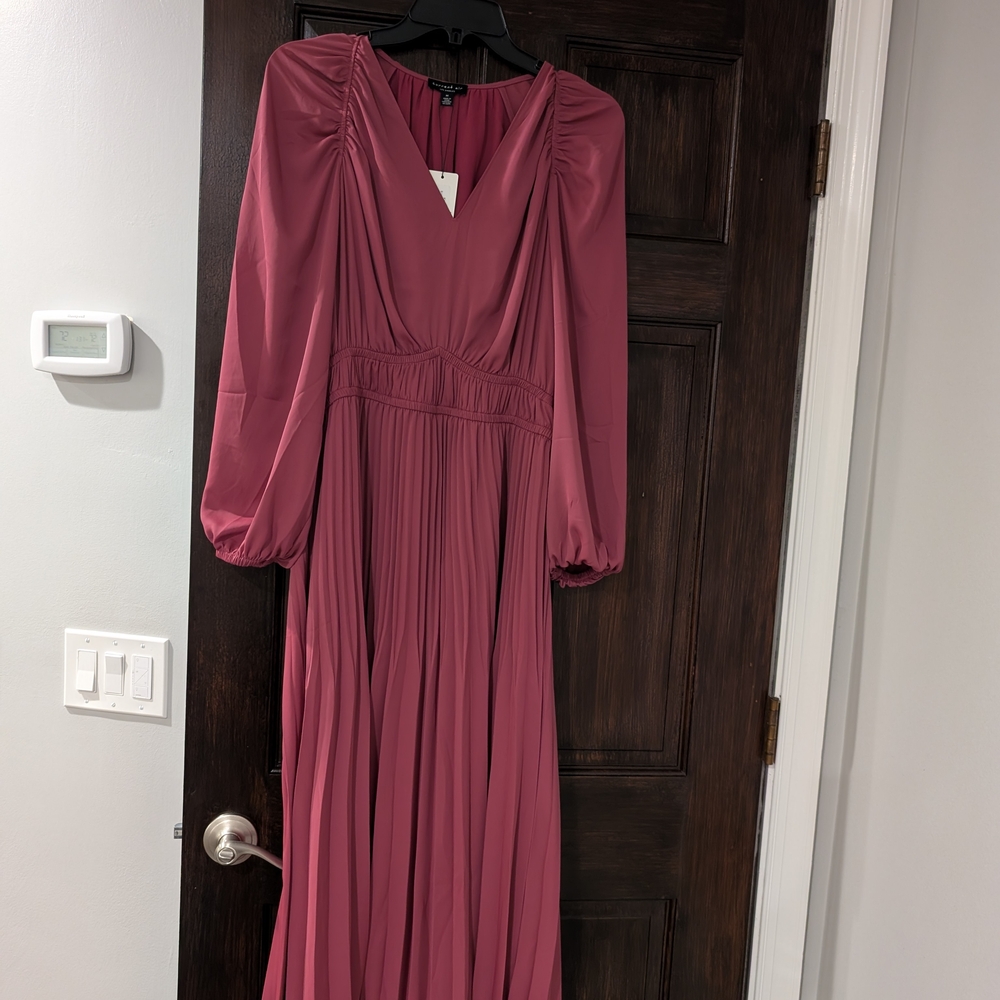 Current Air Mauve Long Sleeve Dress